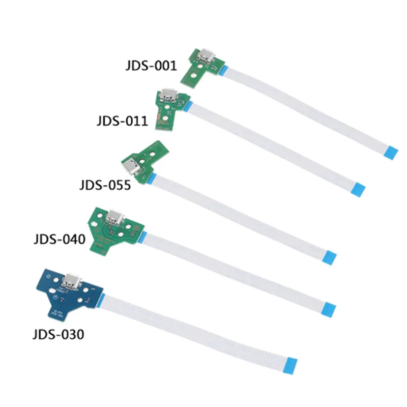 USB Charging Port Socket Circuit Board for 12 Pin JDS 011 030 040 055 14Pin 001 Connector for PS4 Controller