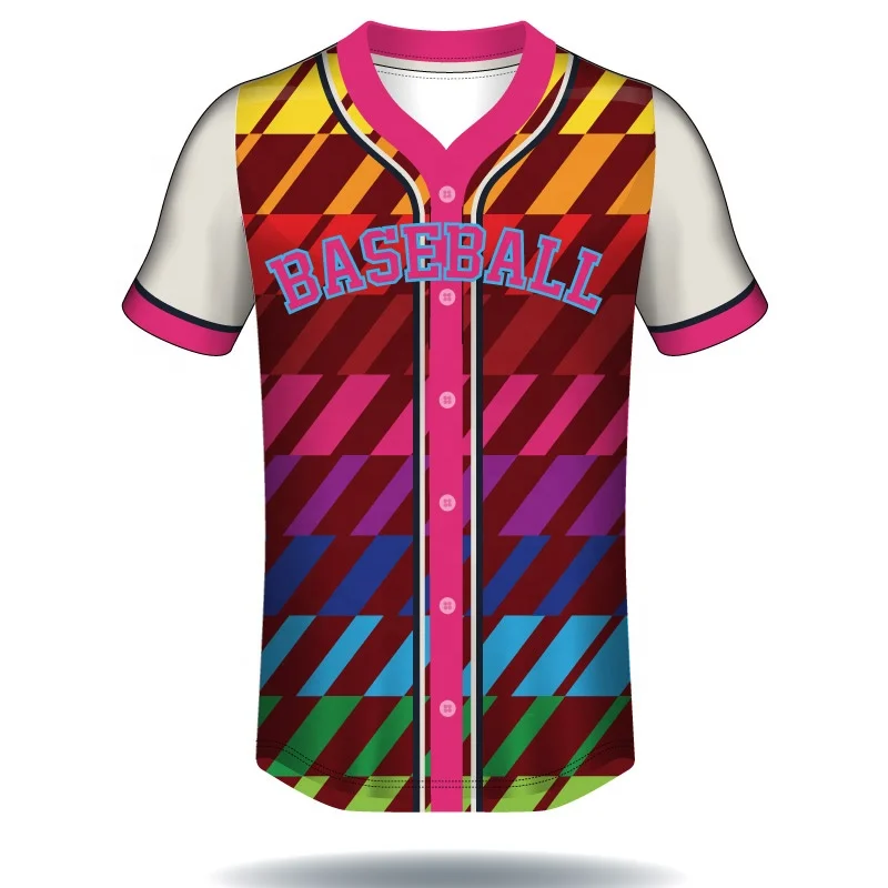 Source sublimation training plain baseball jersey shirts on m.