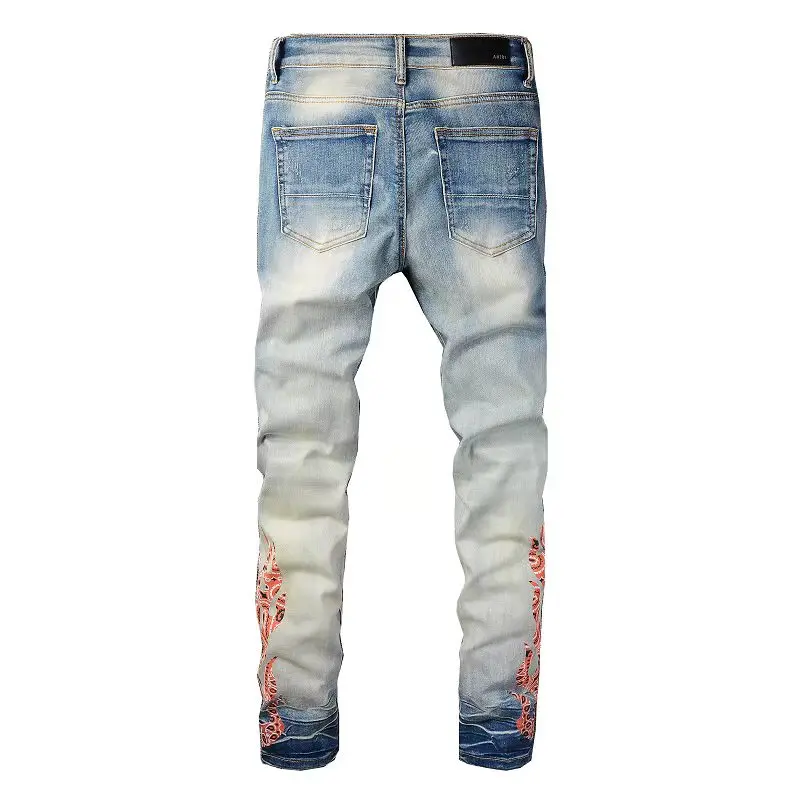 Aliexpress-pantalones Vaqueros Desgastados Rasgados Para Hombre,Jeans Con  Estampado De Cadera Alta,Gran Oferta - Buy Los Hombres De Los Pantalones  Vaqueros,Vaqueros En Denim.,Vaqueros Product on Alibaba.com