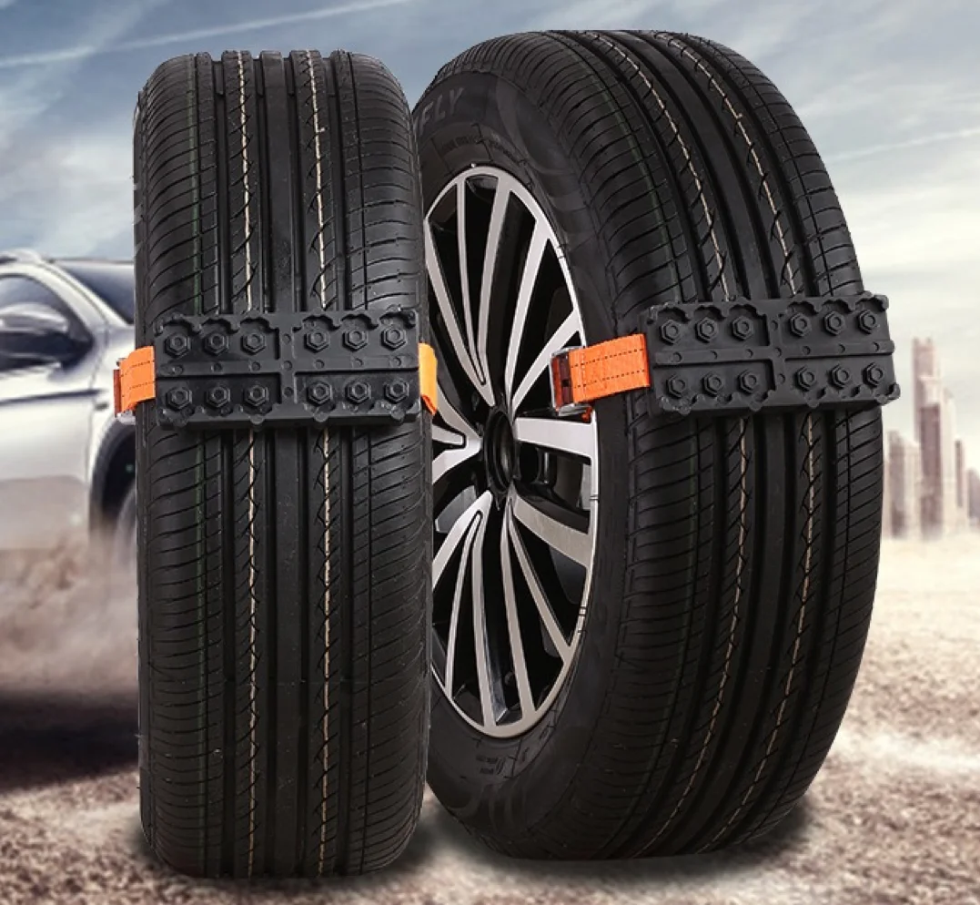 2023 Universal Auto Tire Snow Chains Antiskip Belt Safe Driving Winter