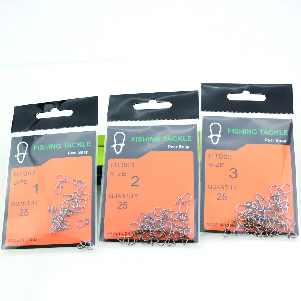 HT003 25pcs/bag Hooked Snap Pin Stainless
