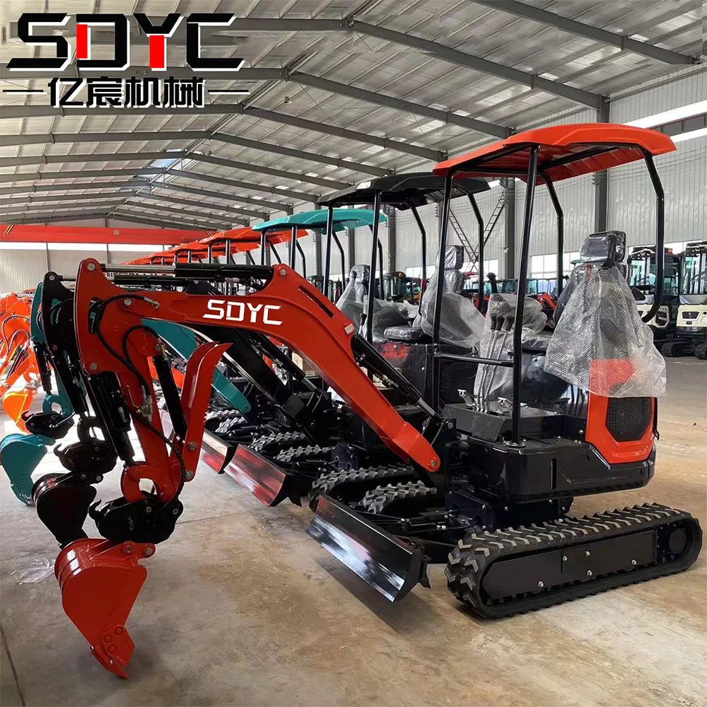 Free Shipping Mini Excavator 1.2 Ton Epa Farm New Crawler Digger ...