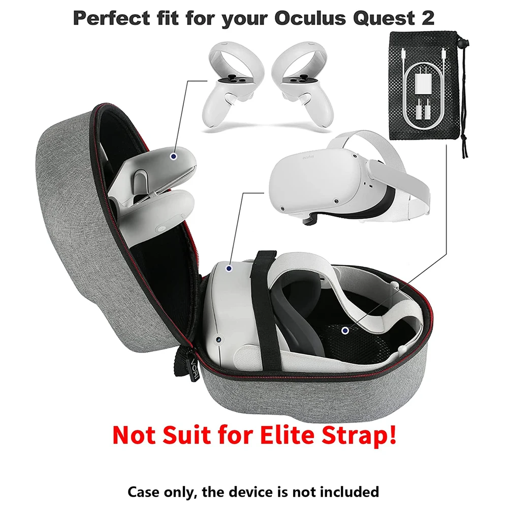 Carrying Protective Travel EVA VR Virtual Reality Gaming Headset Storage Case Bag For Oculus