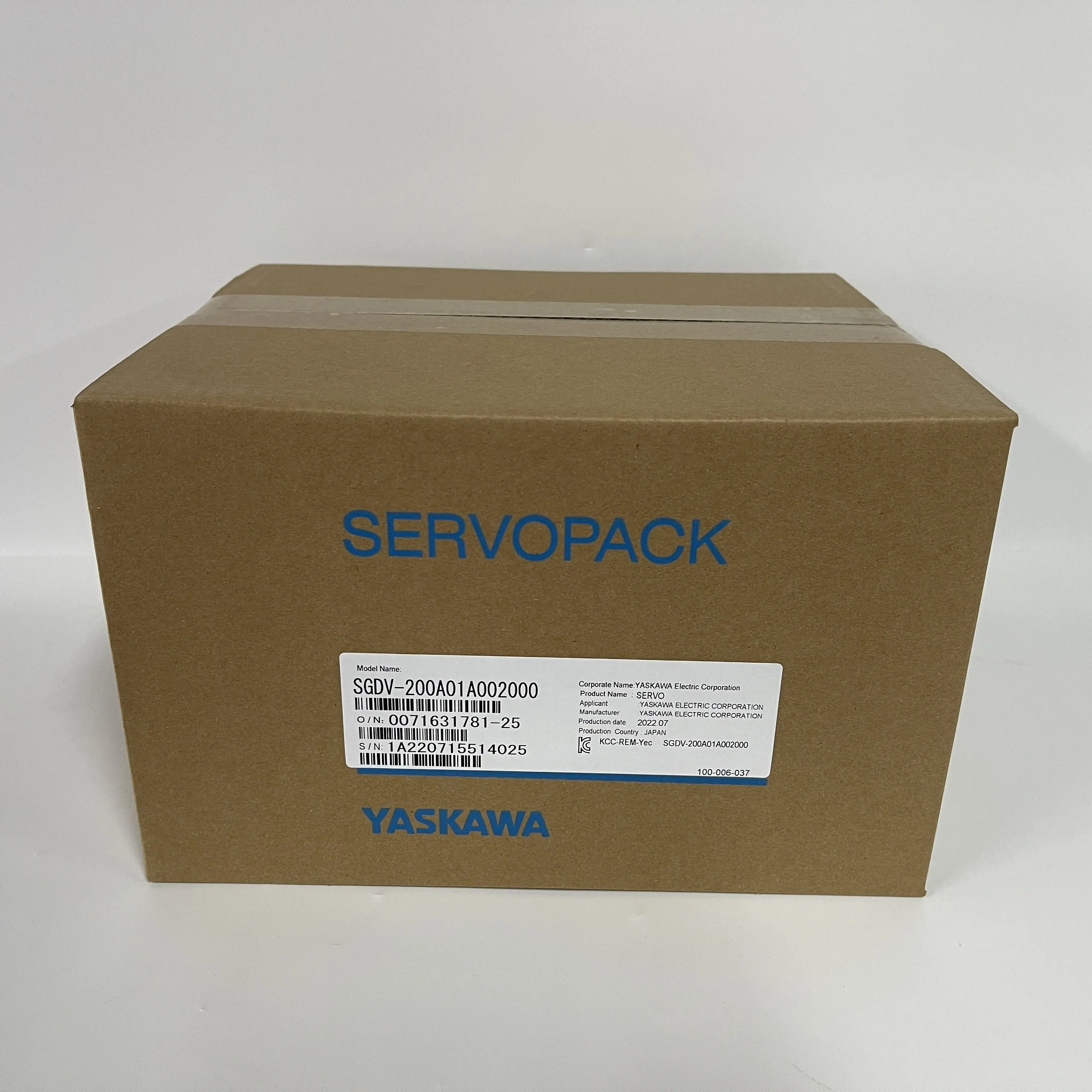 Yaskawa Servo Drive Servopack SGDV-200A01A002000 Yaskawa Servo Drive Servopack SGDV-200A01A002000