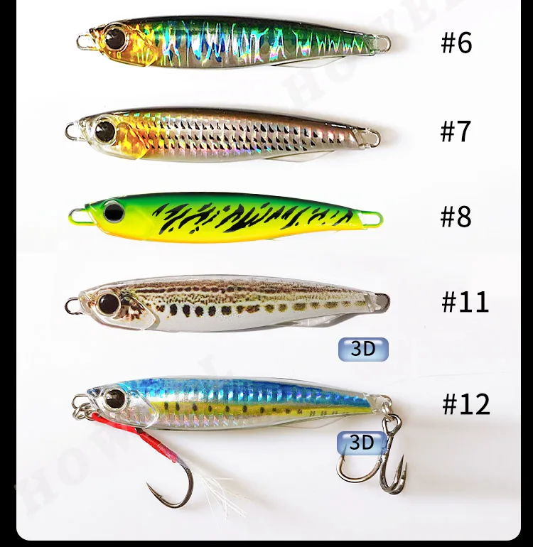 Oem Casting Metal Jigging Lure 40g 60g 80g Speed Epoxy Resin Jig ...