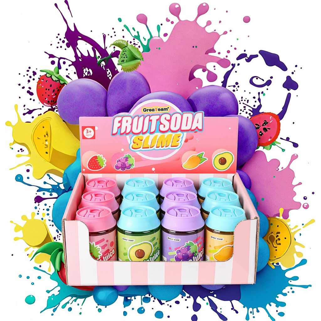 新着 フルーツソーダの香り 145g スライムセット 泥のような感触