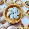 Steamed dumplings in a steamer