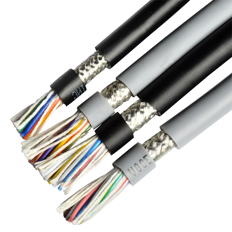 Multi Core Control Cable 14 16 18 20 22 Core Shield Cable Wire Liycy Jz oz 0.3 0.5 0.75 1 mm Shielded Braid Flex Sensor Kabel