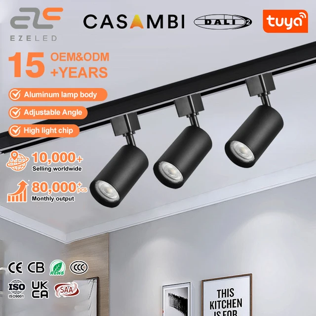 Adjustable Aluminum COB LED Track Spotlight product sample