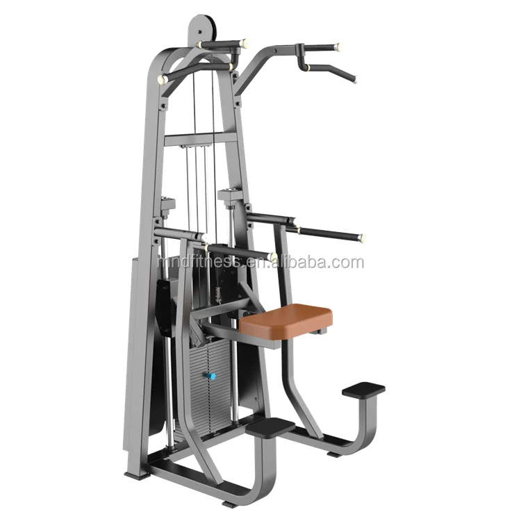 Source Factory Weight Selectorized Pin Load Selection Workout Dezhou Gym Equipment Dip Chin Assist