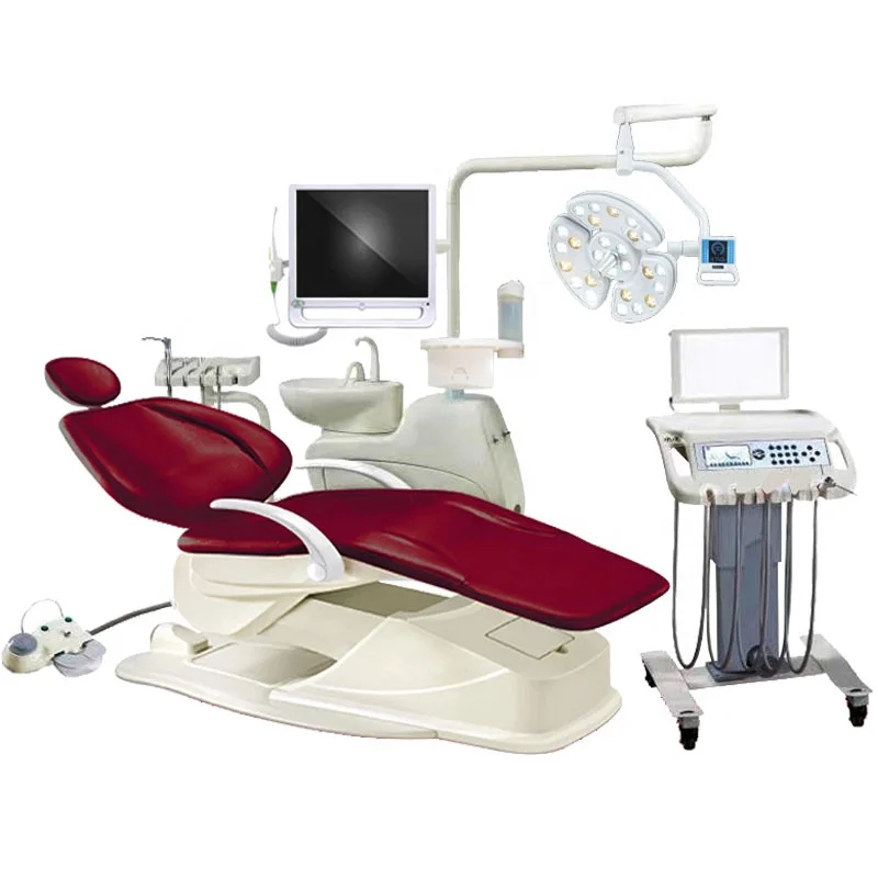 Imported motor touch button Fashionable control panel Clinic Multifunction Medical Dental Equipment dental chair manufacture