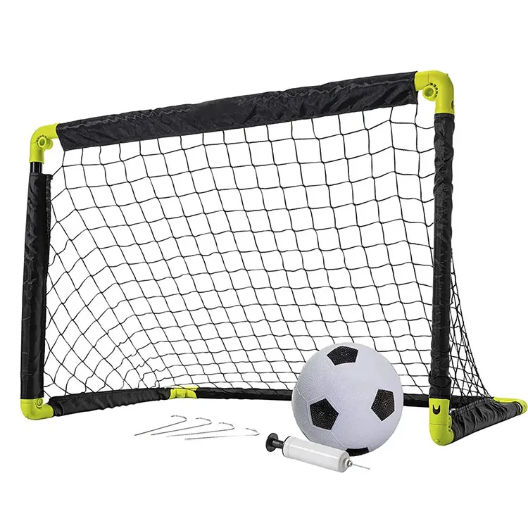 Custom logo mini professional folding portable football soccer goal net for kids training