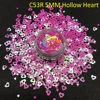 pink-C53R 5mm hollow heart