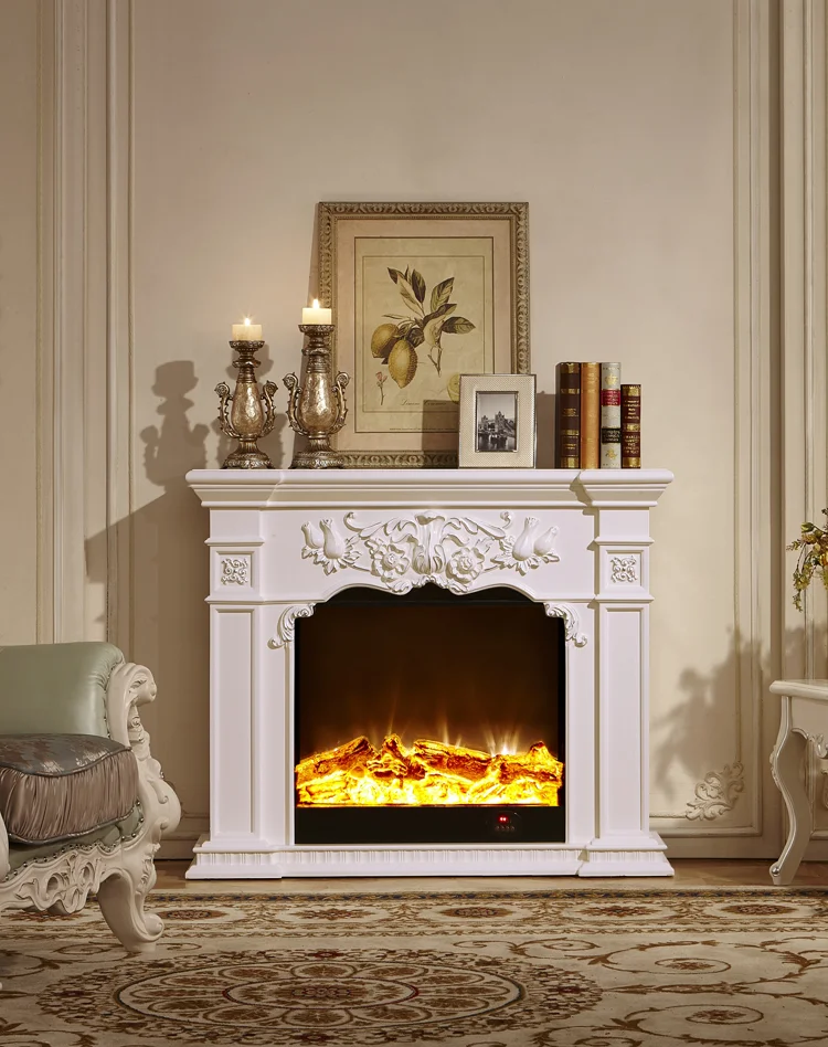 Reasonable Price TV Stand Electric Fireplace Indoor Cast Iron Waterproof  Electric Fireplace Heater Mantel Shelf