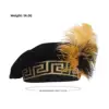 colorato 251210 Tudor Flat Cap Nero [Disponibile]