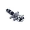 Mapache de cola larga - gris con degradado multicolor