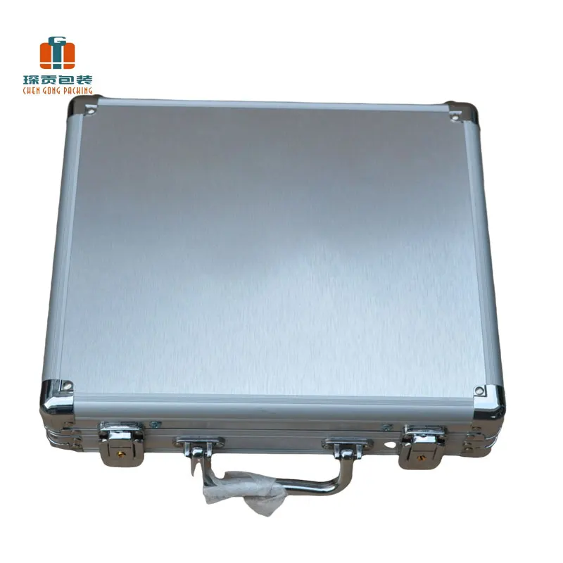 Customizable Metal  Hard Case Aluminum Demo case Box Suitcase with Brand Display case Customization