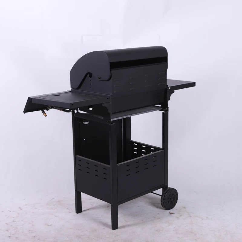 Portable 4-burner Smokeless Outdoor Gas Bbq Grill With Side Burner for Family Party Outside Grlling manufacture