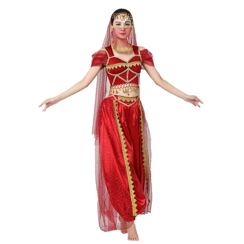 Cosplay Costume Stage Performance Dancewear Indian Dance Belly Dance Costumes Set For Women