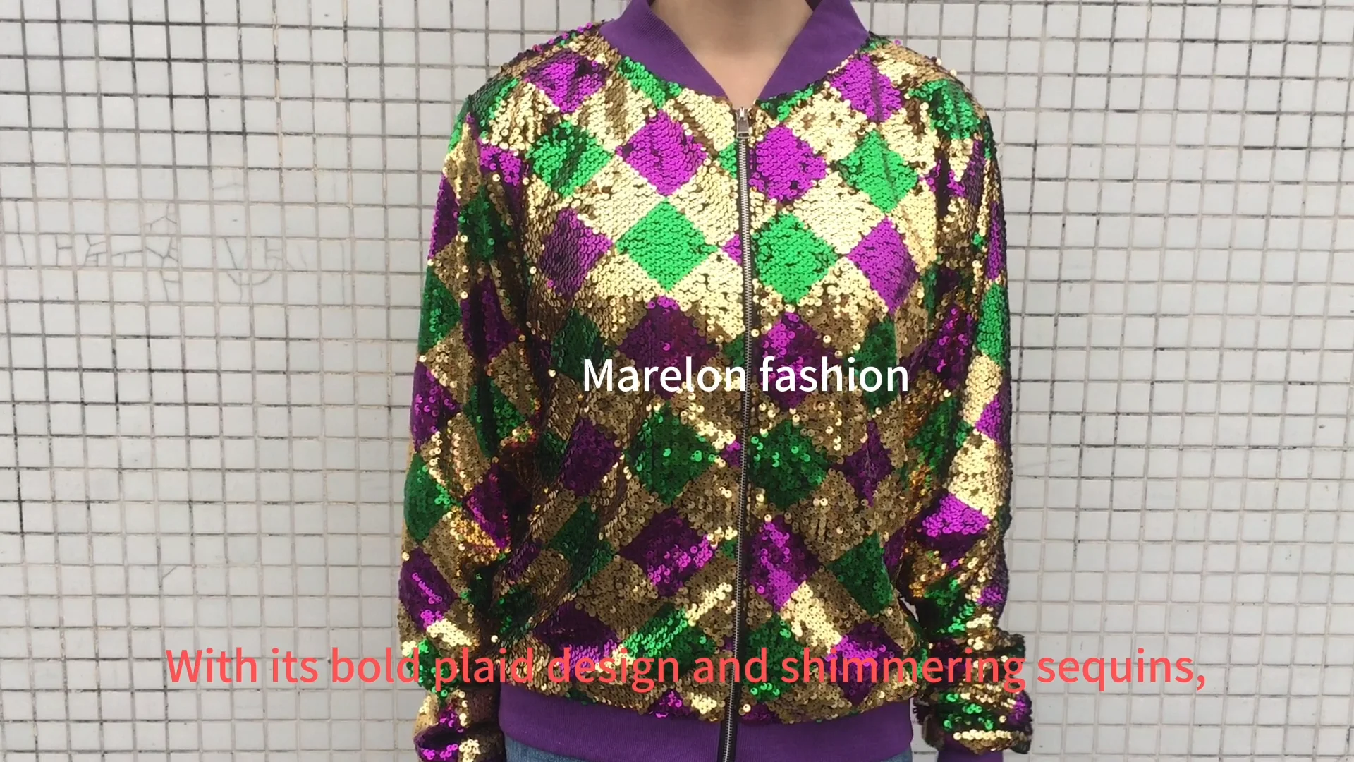 mardi gras sequin jacket plus size