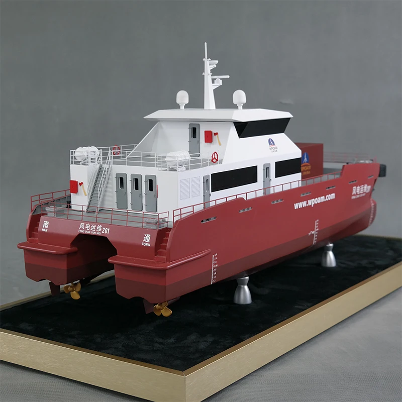 【N】O.A.S Customized 70cm Electric Ship Model Handmade Freight Forwarder Gift Boxed Opening Gift from Factory