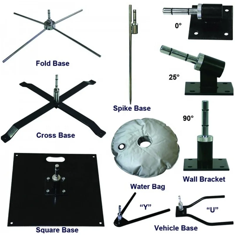 Manufacturer Low price Directly Stocking Chroming Iron Steel Ground Spike for Beach Flags