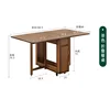 Brown folding dining table