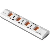 Blanc et orange
