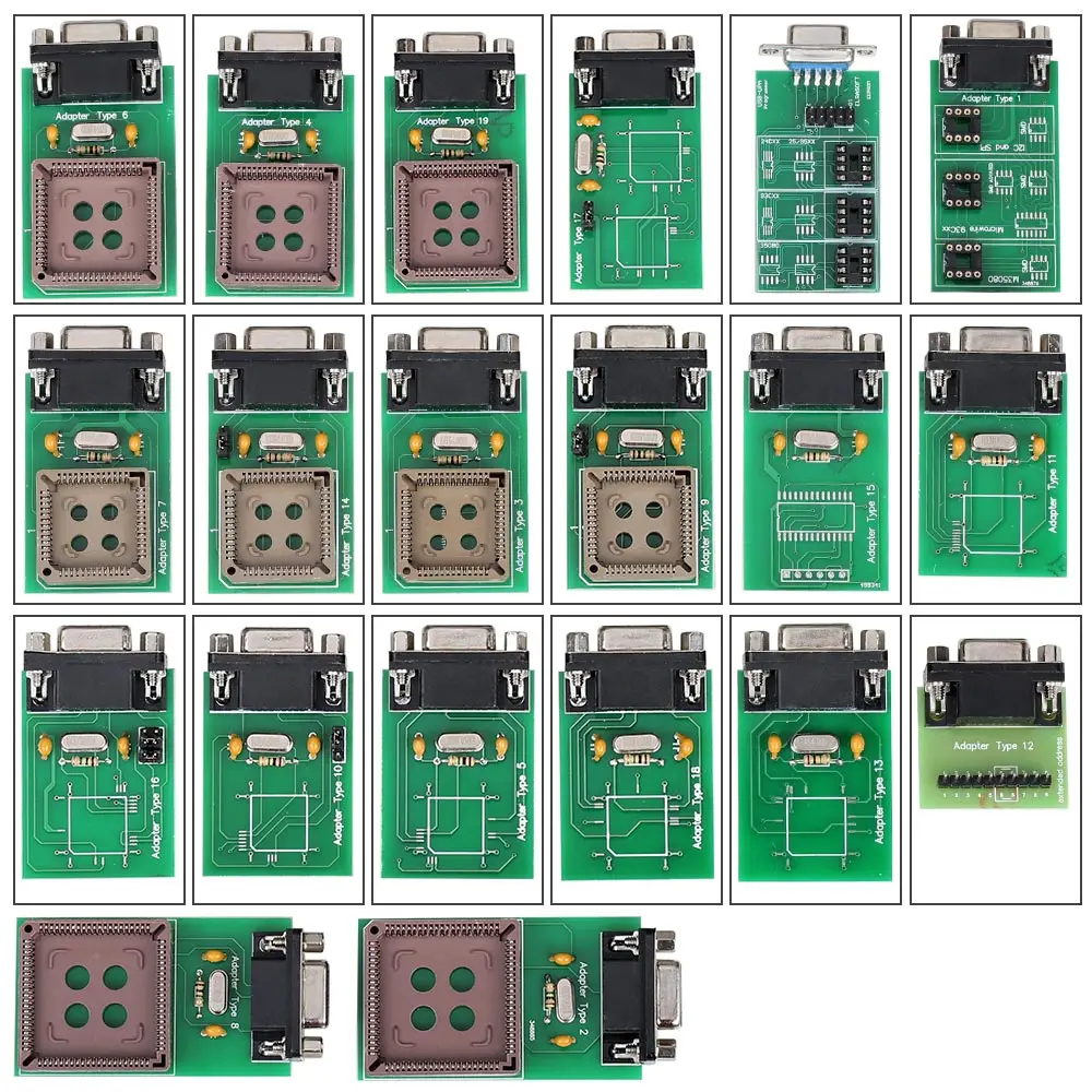 UPA-USB Serial Programmer Full Package All Adapters UPA USB ECU Chip Tuning ECU Programming Tools for STMicroelectronics ST62