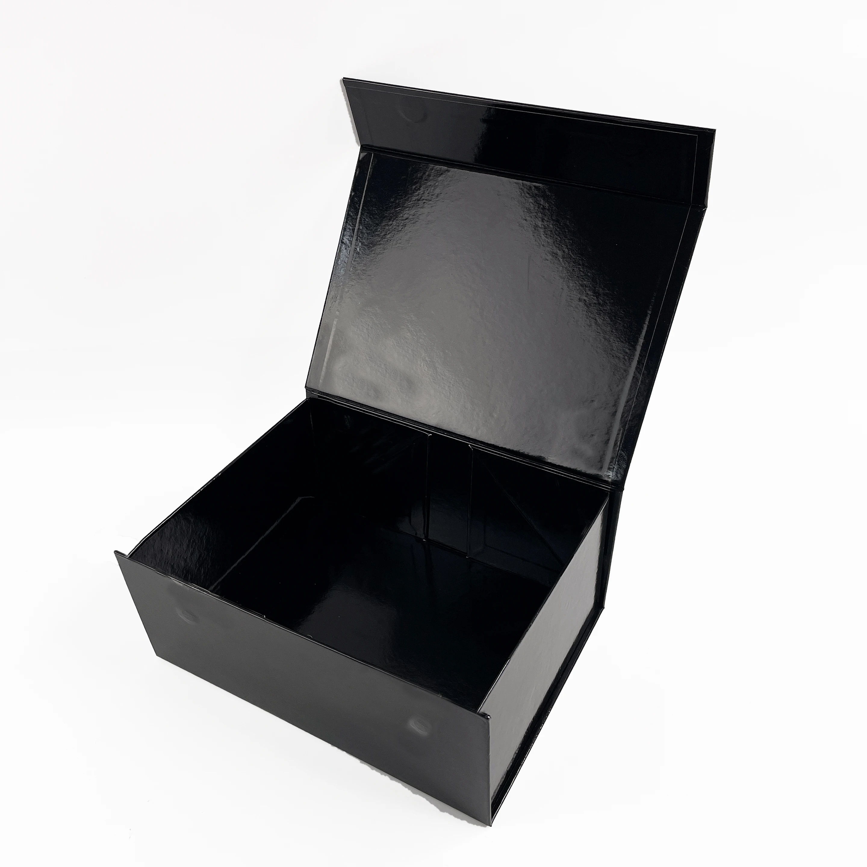 Custom Luxury Glossy Pink Package Folding Paper Box Magnetic Foldable Gift Box With Magnetic Lid