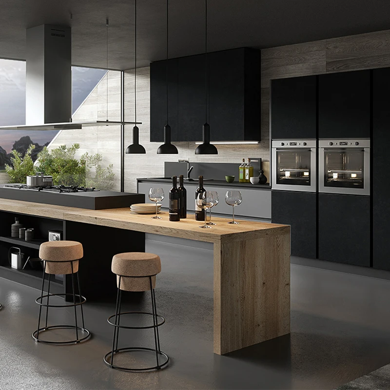 CBMmart Customized Modular Modern Lacquer Cabinets Kitchen Cabinet Design Accessories Cuisine