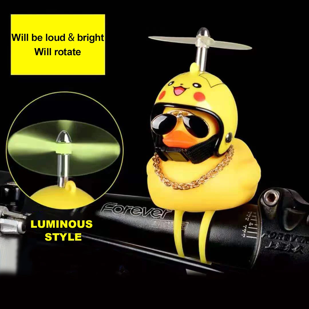 New Funny Cute Cartoon Bike Bicycle Bell Handlebar Yellow Duck Bell