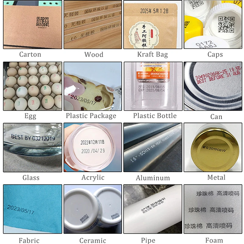 Portable Handheld Inkjet Printing Machine Date Serial Number Batch Code Stamp Making Machine for Small Business