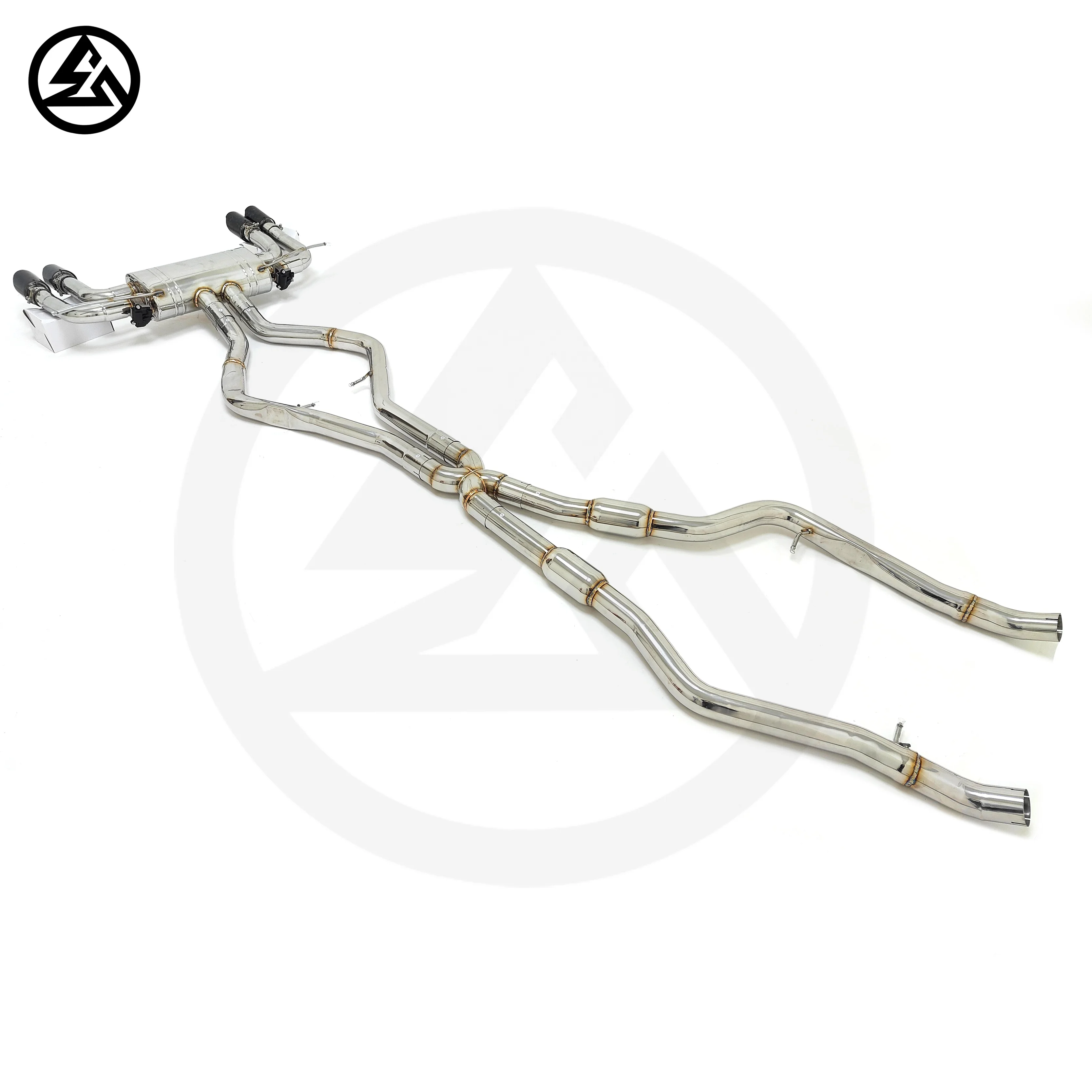 CSZ Sport Exhaust 3'' for BMW X5M F85/X6M F86 4.4TT Ss304 Muffler Valved Catback Valvetronic Exhaust