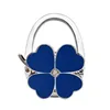 Four-leaf clover solid color leather-sapphire blue