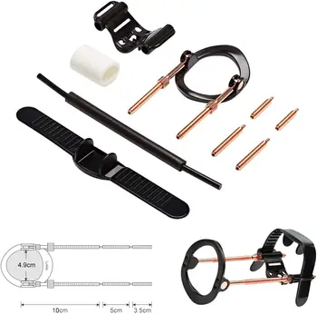 Wider Base Fully-Adjustable Penis Extender with Threaded Extension Rods- Comfortable Male Extenders Enlargement Kit