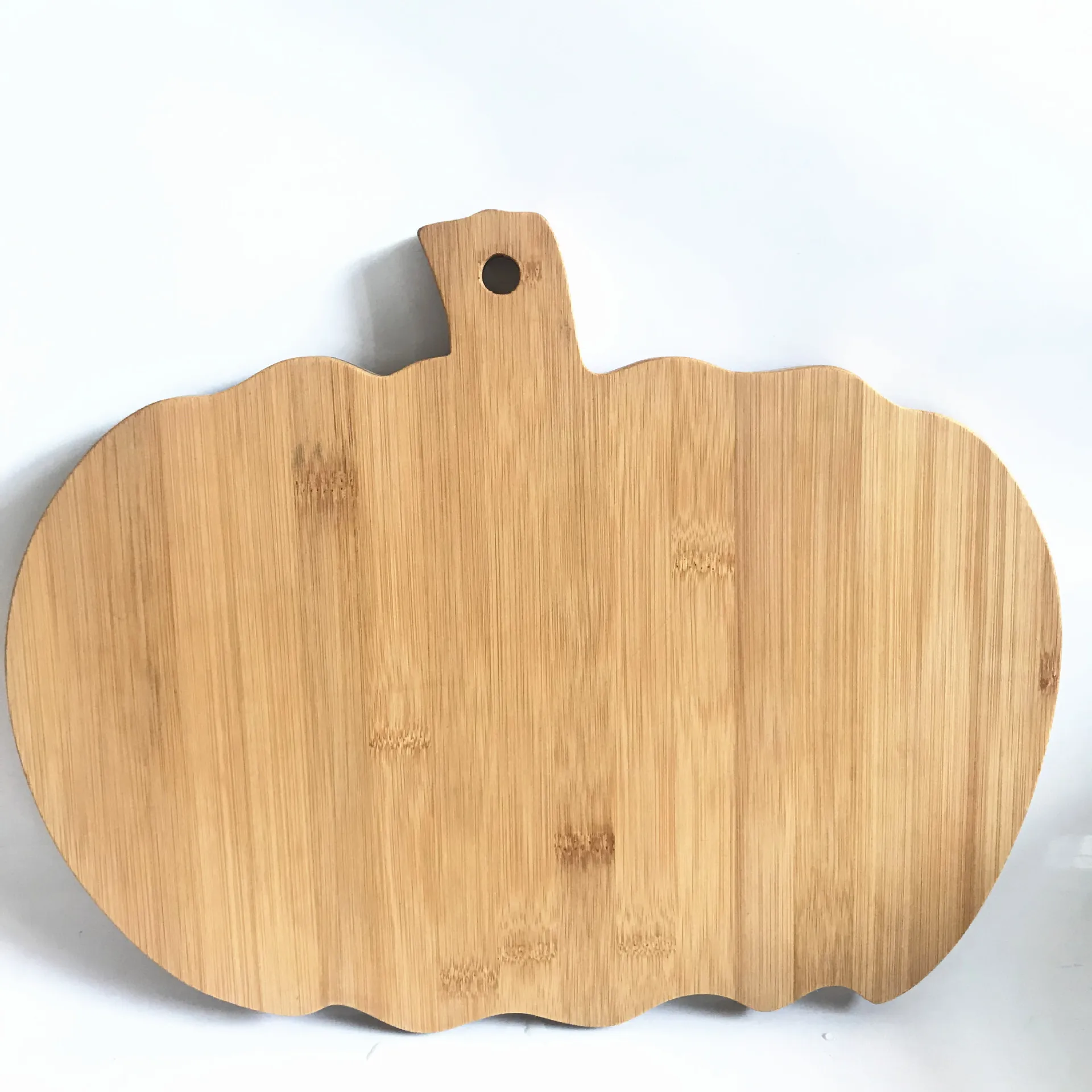 Home Kitchen Decor Halloween Pumpkin Shape Wood Serving Bread Bamboo Cutting Board