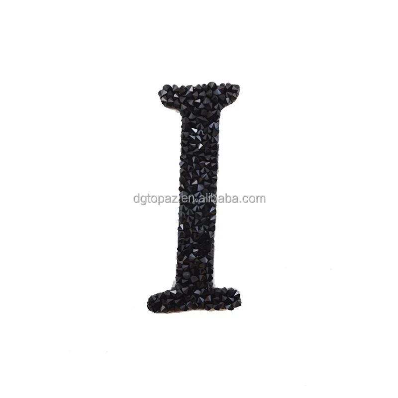 Free sample New arrival silicone logo heat transfer custom rhinestone greek letter patches for bags