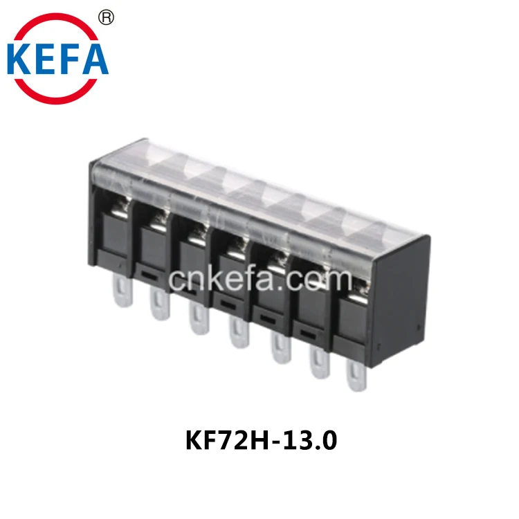 Blocanna teirminéil aon-ró a 13mm ó Kefa, ceanglóirí leictreacha le screwbholt ar phláta crua, blocanna teirminéil ardfhorghabhála le bárra