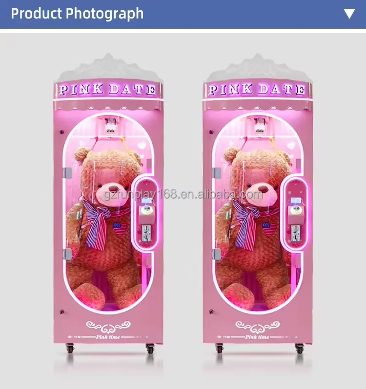 Funpark Best Price Wholesale Pink Date Gift Game Cut Prize Machine Toy Cut Prize Machine Game Centre factory