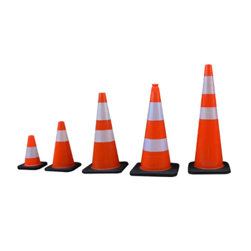 Coni Di Sicurezza Stradale QWORK - 4 Pezzi Pieghevoli, 45cm, Riflettenti, Per Parcheggio