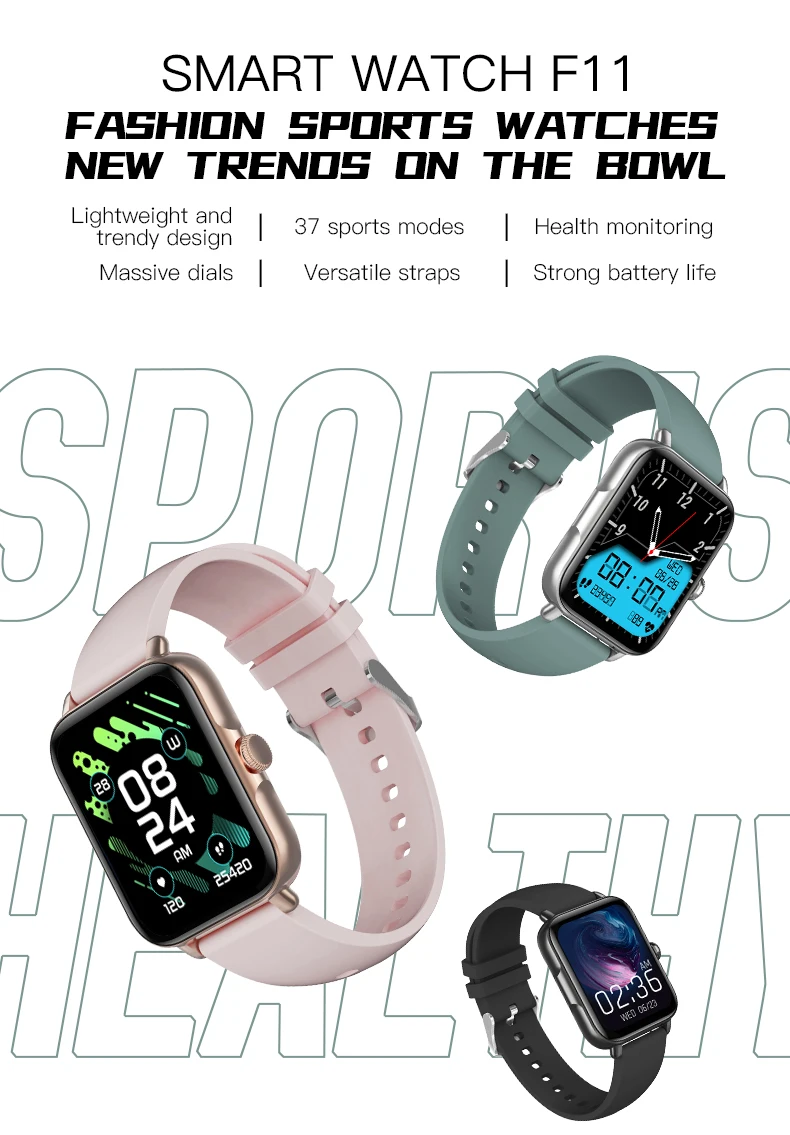 Sma F11 Sports Activity Tracker Watch For Android Ios Phone,1.81inch Fitness Watch For Women Men