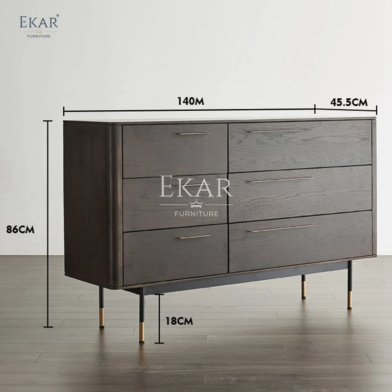 product new design modern bedroom black chest of drawers-67