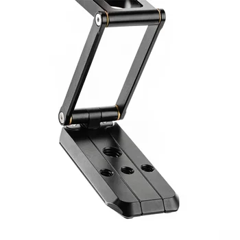 Universal Multi-function Phone Clip Aluminum Stable Folding Mobile Phone Bracket Horizontal Vertical Adjustable Phone Stand detail image