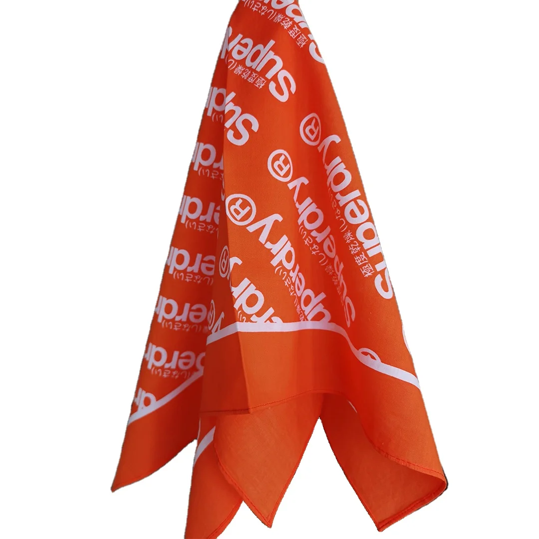 Custom Printing 100% Cotton square Bandanas With logo