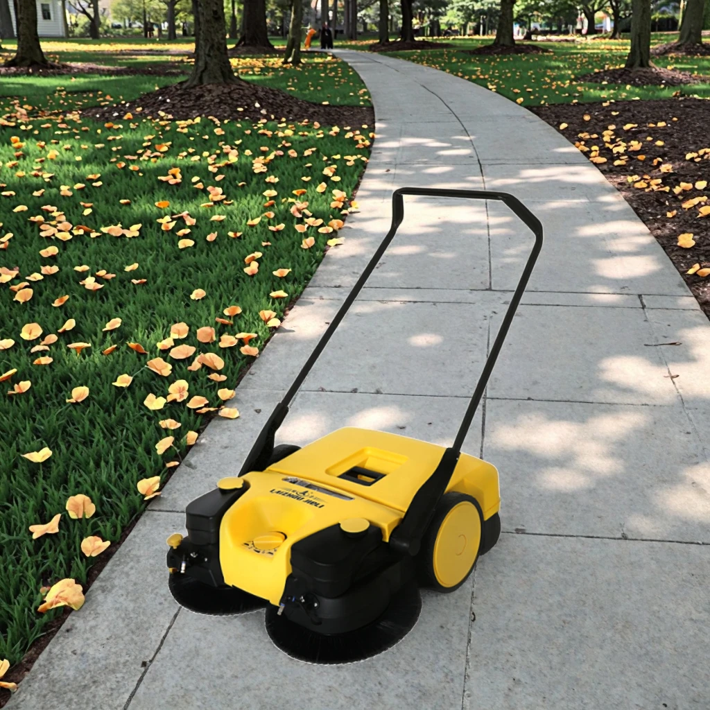 Easy Operation Manual Sweeper Lithium Battery for Home Farm Street Cleaning Hand Push Floor Sweeper