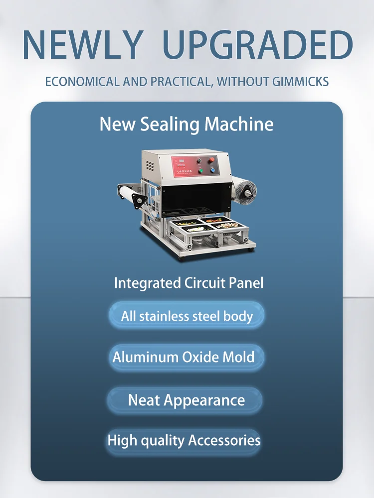 Tabletop Food Containers Tray Sealing Machine Fresh Sealing Equipment Fruit Container Sealing Machine