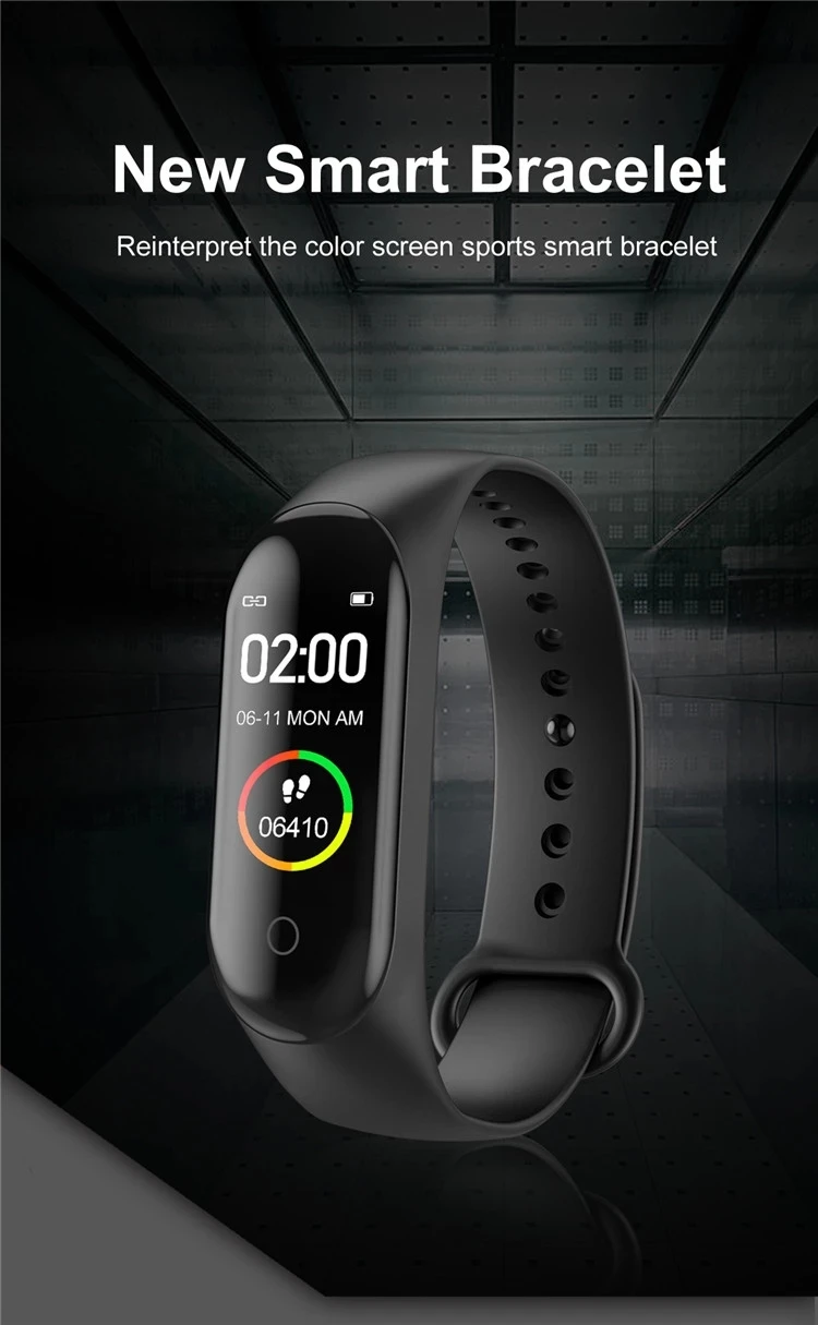 smart bracelet m4 especificações