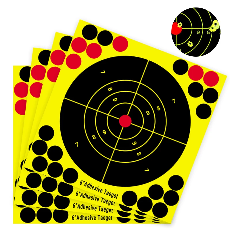 Self Adhesive Shooting Paper Reactive Splatter Targets for Shooting Range Stickers