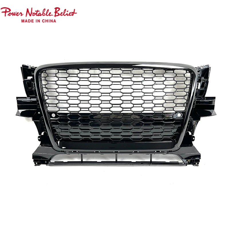 For Audi Q5 Change to RSQ5 SQ5 Front Bumper Grille Ready to Ship Black High Quality Mesh Facelift 2009 2010 2011 2012